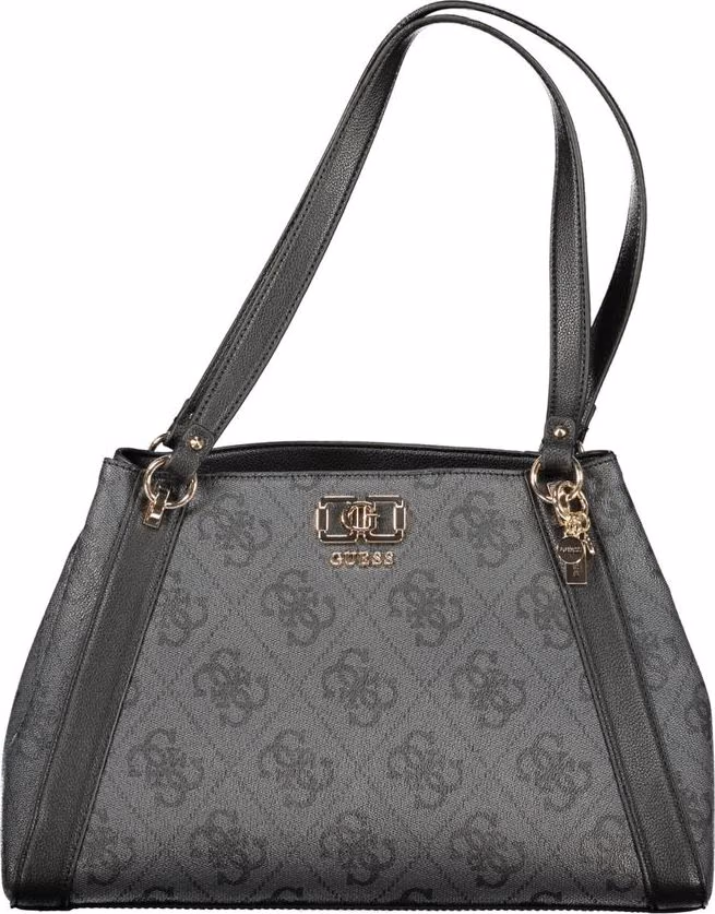 Guess Jeans Nero Poliuretano Women Handbag