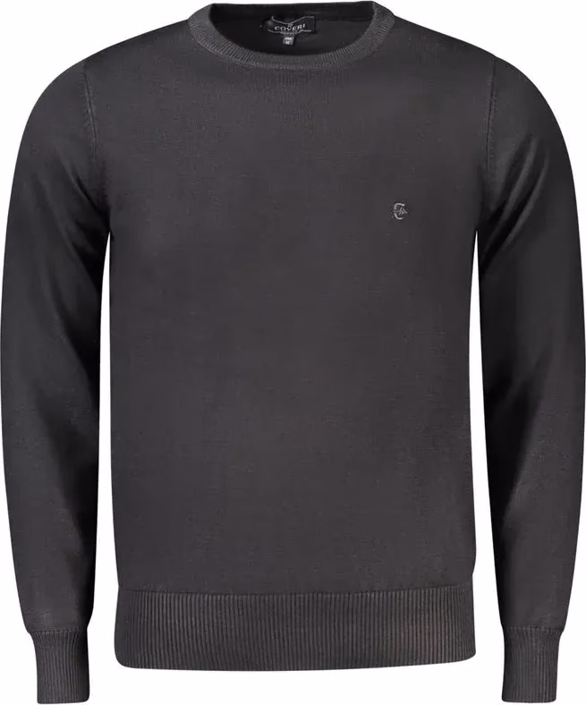 Coveri Moving Black Viscosa Mens Sweater