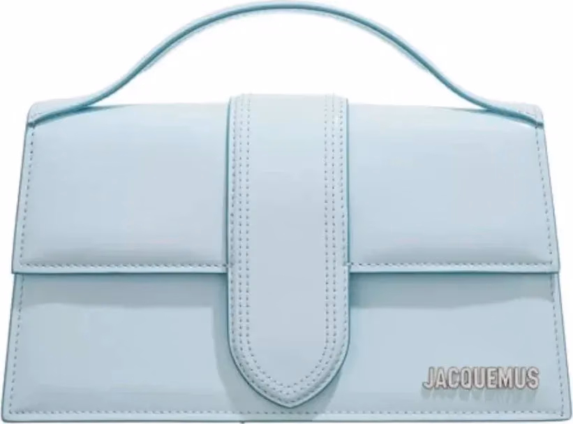 Jacquemus Pale blue Leather Le Grand Bambino Handbag
