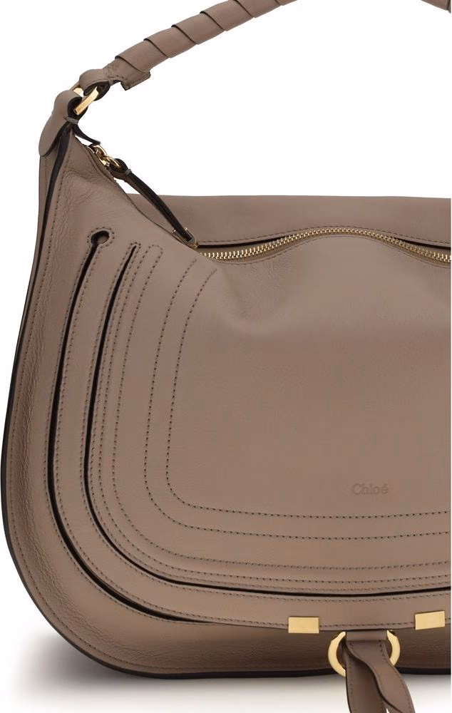 Chloé Beige Calf Leather Bos Taurus Shoulder Bag