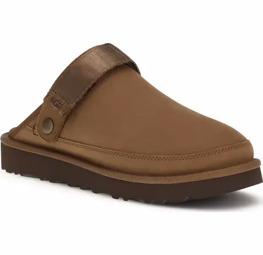 UGG Brown Calf Leather Bos Taurus Mules