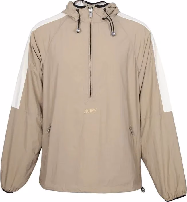 Autry Beige Nylon Shell Jacket