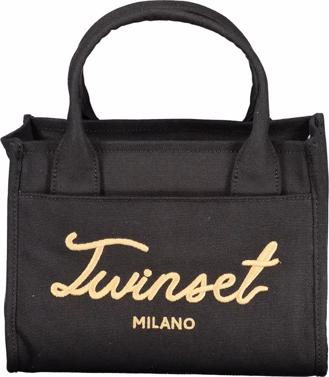 Twinset Black Cotton Women Handbag