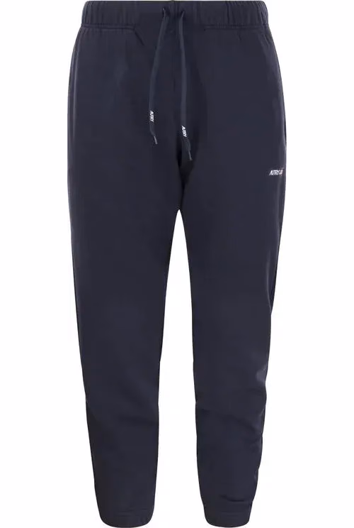 Autry Blue Cotton Joggers (Workout Pants)