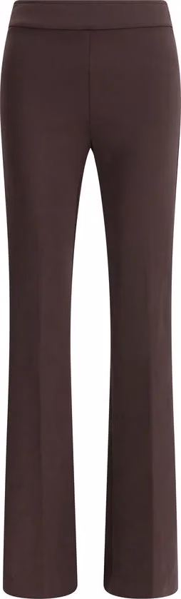 Avenue Montaigne Brown Elastane Flared Pants