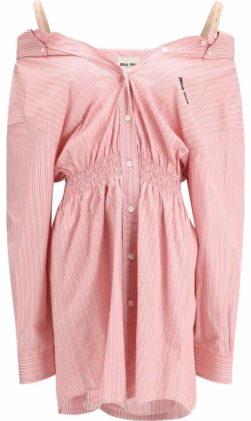 Miu Miu Multicolor Cotton Casual Dress