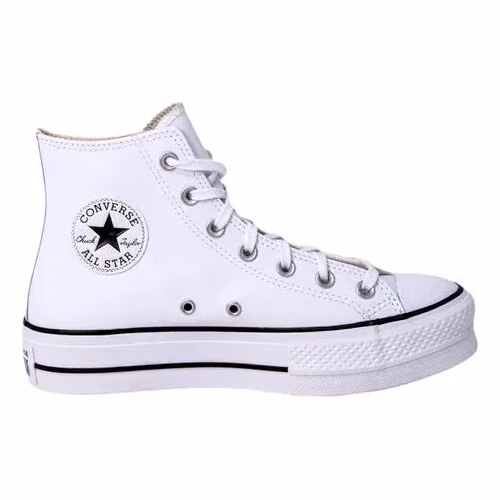 Converse White Polyethylene Platform Sneakers