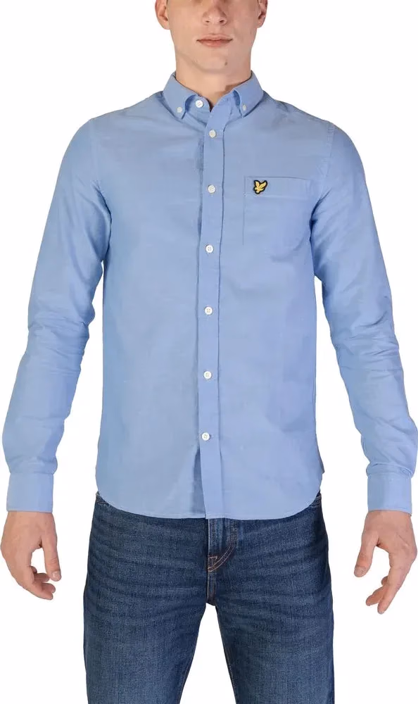 Lyle & Scott Blue Organic Cotton Dress Shirt
