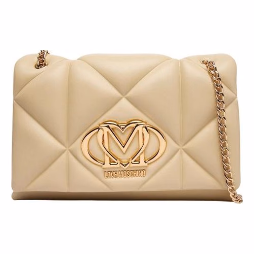 Love Moschino Beige Artificial Leather Handbag
