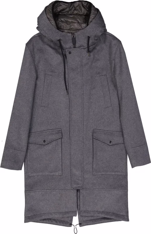 Herno Gray Cashmere Coat