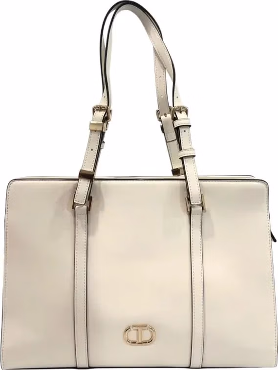 Twinset White PU Women Shoulder Bag
