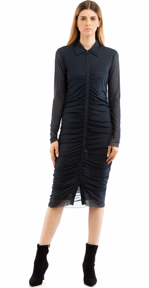 Patrizia Pepe Blue Polyester Casual Dress