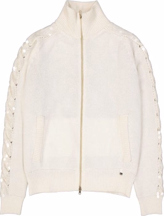 Herno White Cashmere Cardigan