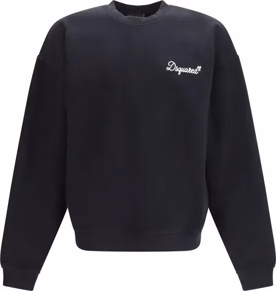 Dsquared² Black Cotton Sweatshirt