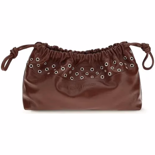 Pierre Hardy Bordeaux Calf Leather Bos Taurus Clutch Bag