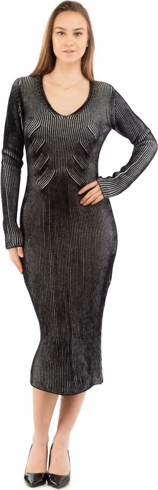 Moschino Multicolor Wool Casual Dress