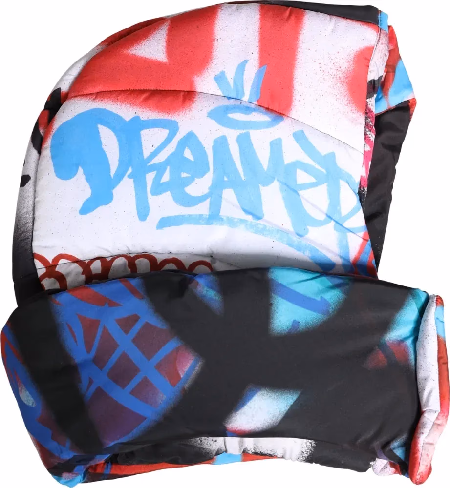 Dolce & Gabbana Multicolor Graffiti Whole Head Wrap Capello Hat