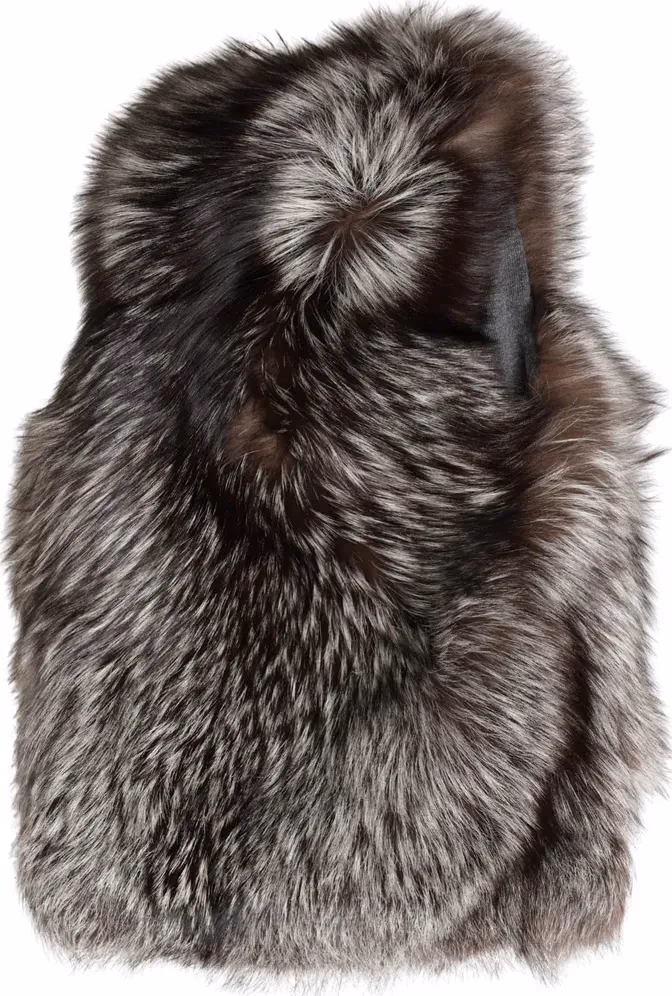 Dolce & Gabbana Brown Faux Fur Whole Head Wrap Capello Hat