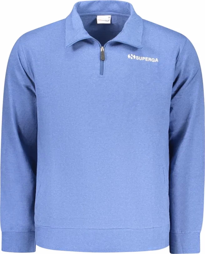 Superga Azzurro Cotton Men's Sweatshirt