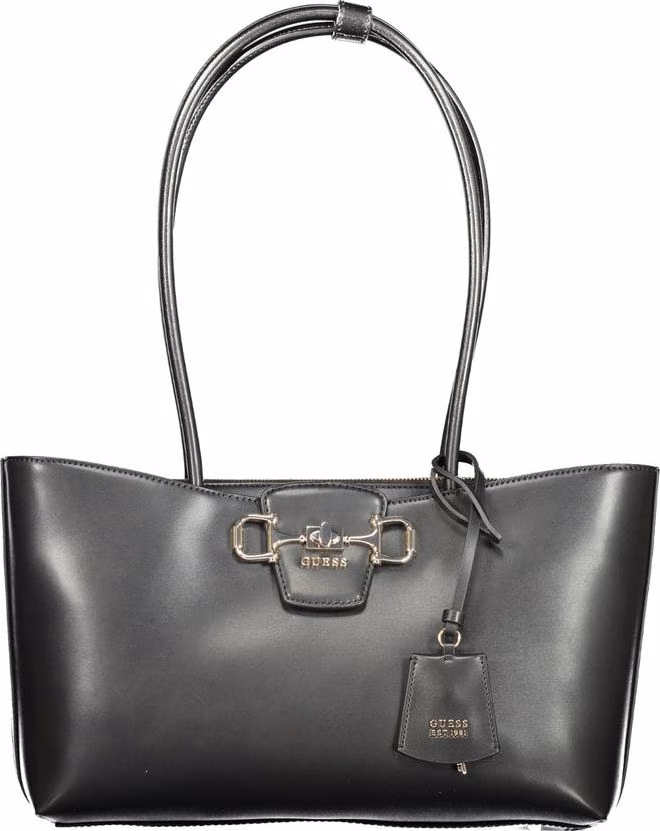 Guess Jeans Nero Poliuretano Woman Handbag