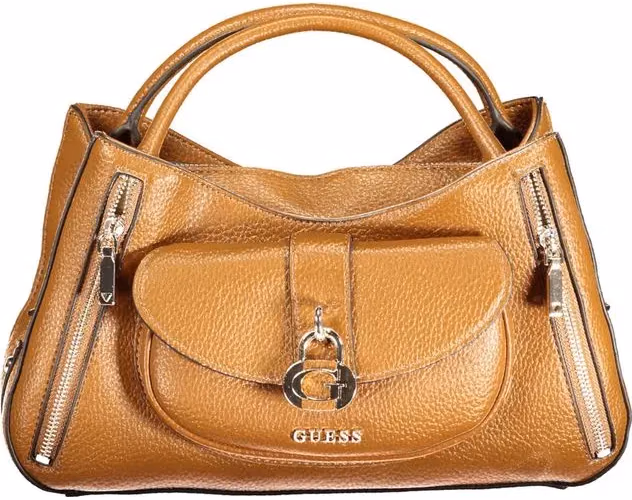 Guess Jeans Marrone Polyurethane Women Handbag