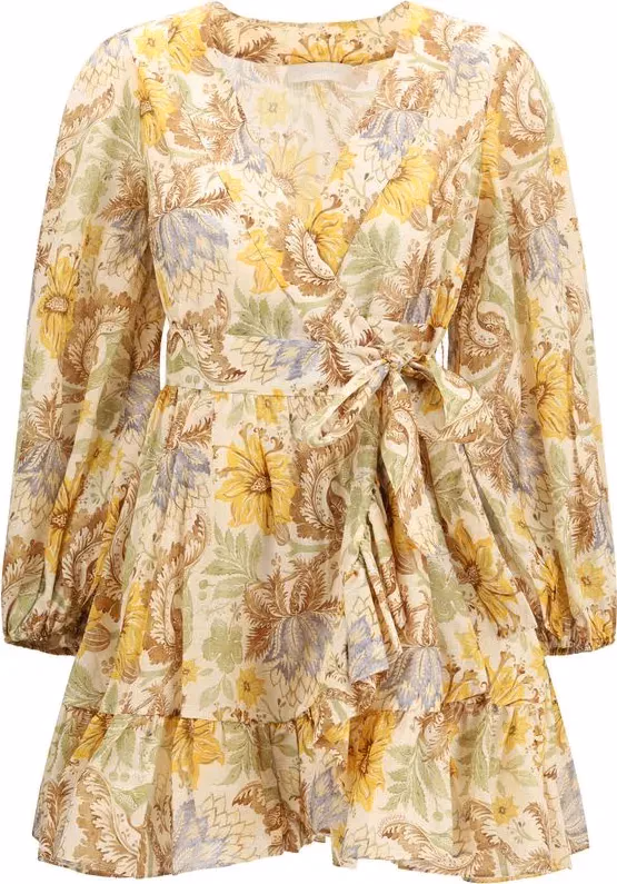 Zimmermann Bicolor Cotton Casual Dress