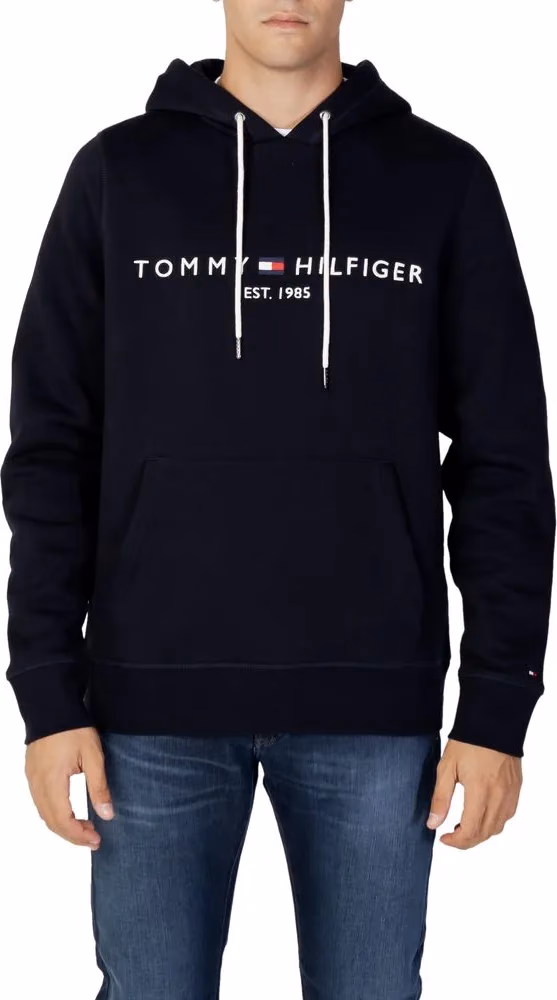 Tommy Hilfiger Blue Cotton Hoodie