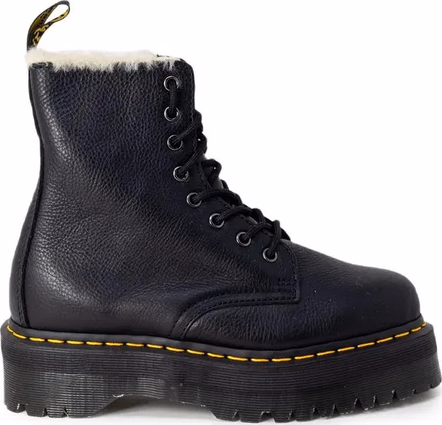 Dr. Martens Black Leather Lace-Up Boots