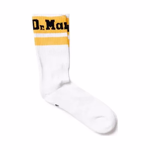 Dr. Martens White Polyester Socks