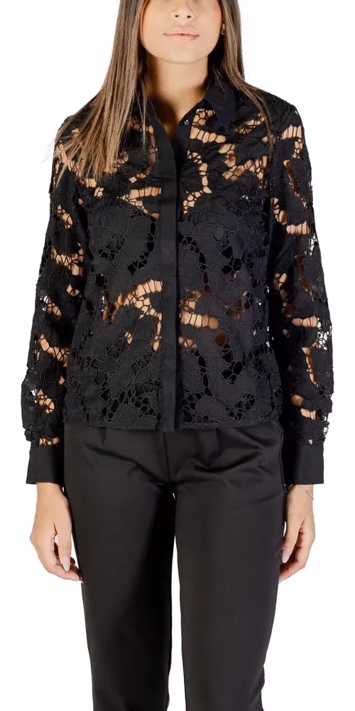 Morgan De Toi Black Polyester Blouse