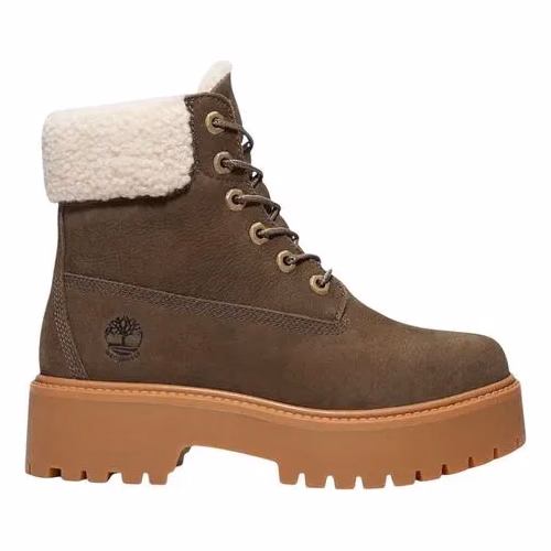 Timberland Brown Recycled Leather Lace-Up Boots