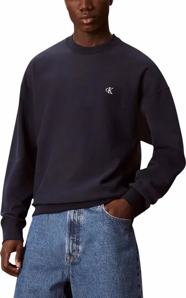 Calvin Klein Jeans Blue Cotton Sweatshirt