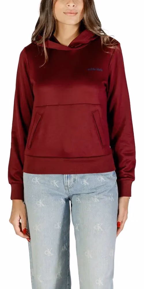 Calvin Klein Bordeaux Cotton Hoodie