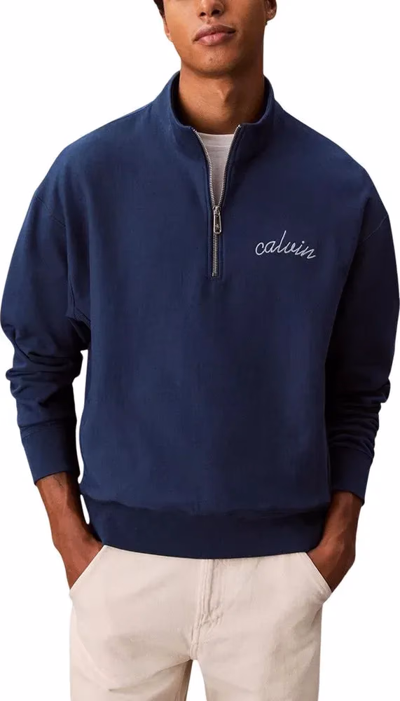 Calvin Klein Jeans Blue Cotton Sweatshirt