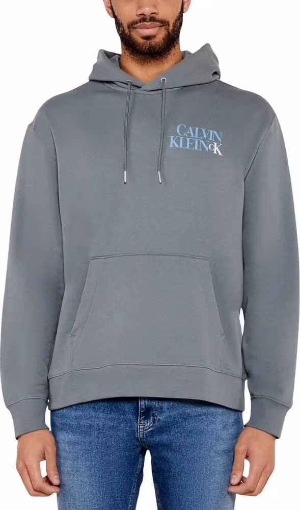 Calvin Klein Jeans Gray Cotton Hoodie