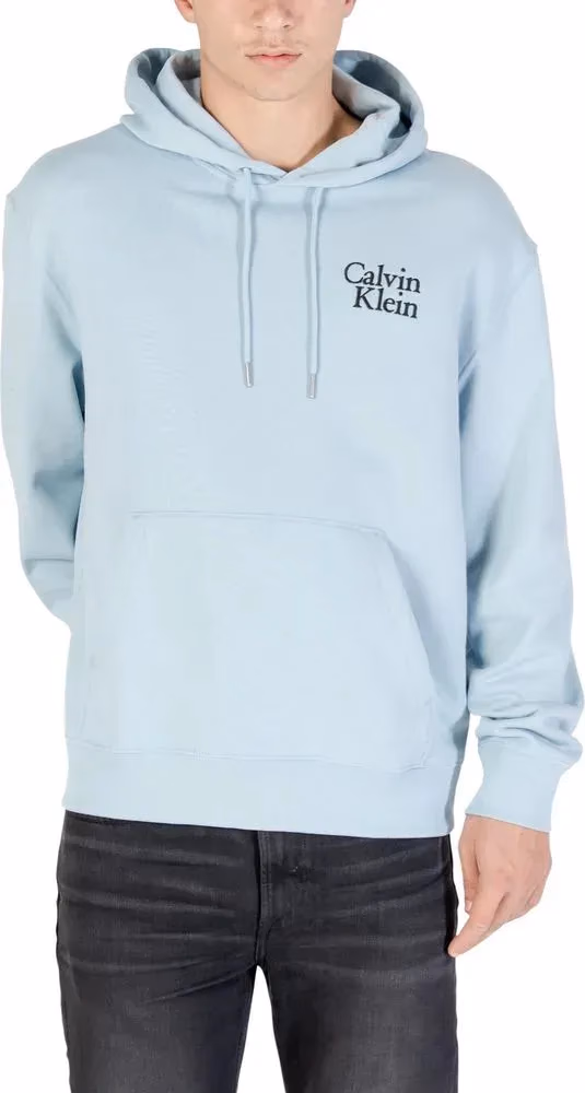 Calvin Klein Jeans Blue Cotton Hoodie