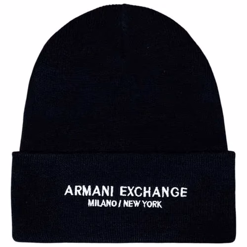 Armani Exchange Blue Polyester Cap (Baseball Hat)