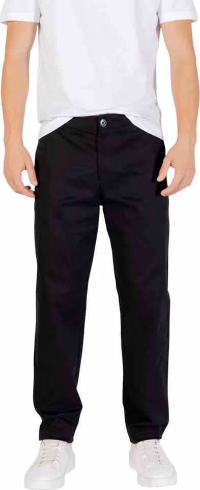 Armani Exchange Black Cotton Skinny Pants