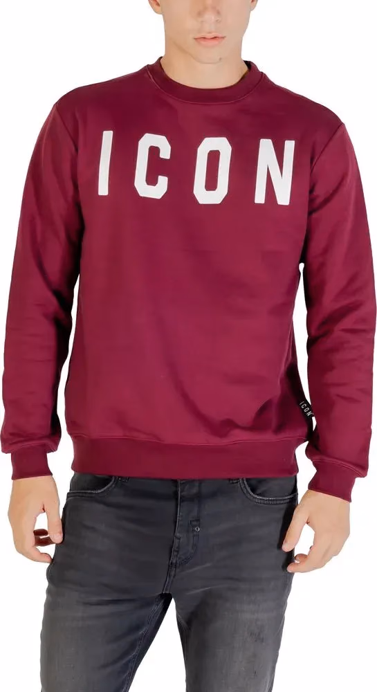 Icon Bordeaux Cotton Sweatshirt