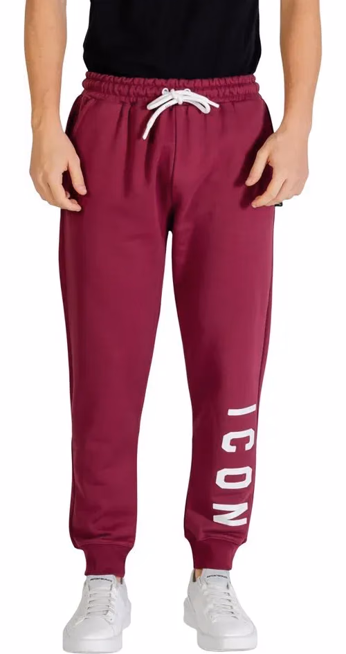 Icon Bordeaux Cotton Joggers (Workout Pants)