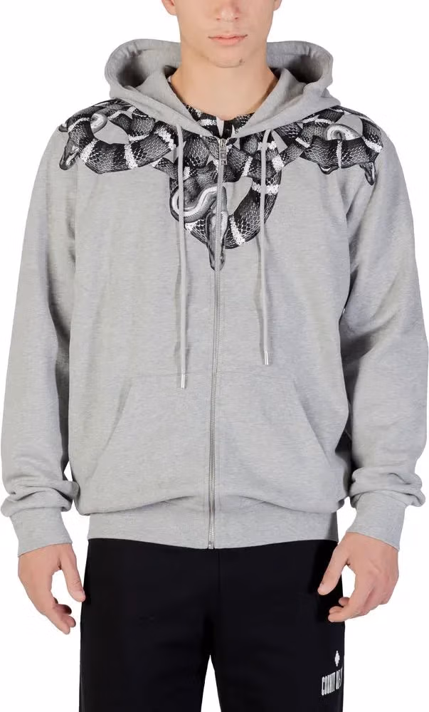 County of Milan Gray Cotton Hoodie