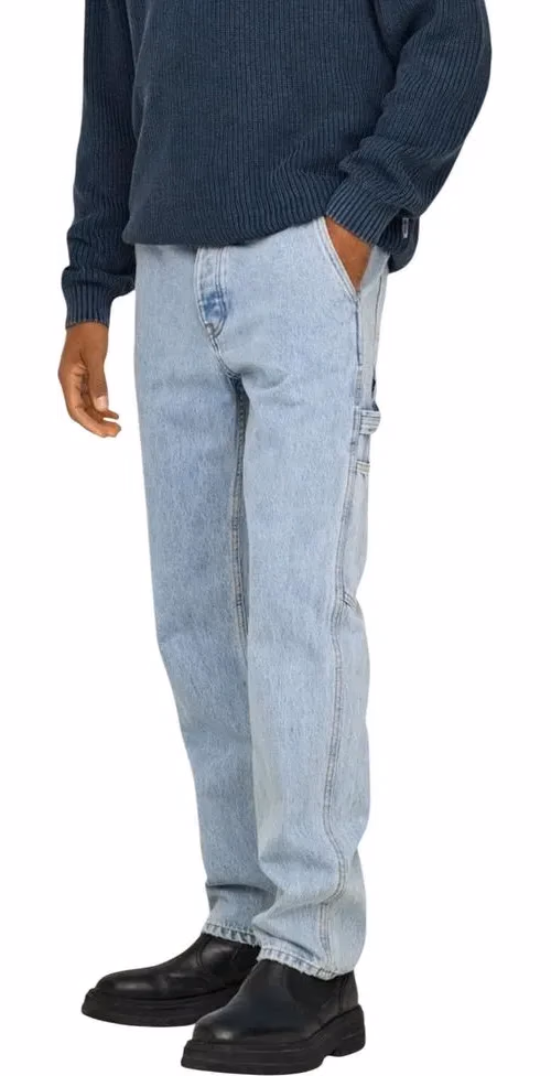 Only & Sons Blue Cotton Relaxed Fit Jeans