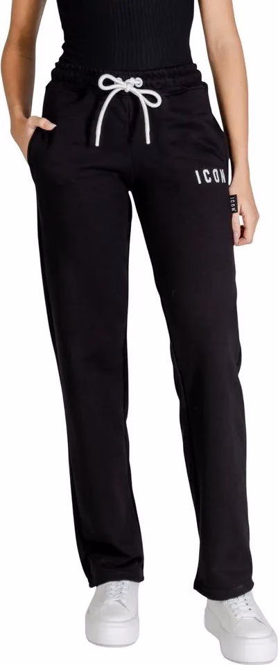 Icon Black Cotton Joggers (Workout Pants)