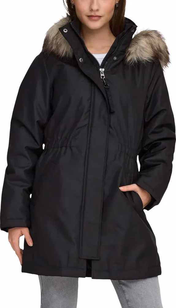 Only Black Recycled Polyester Parka