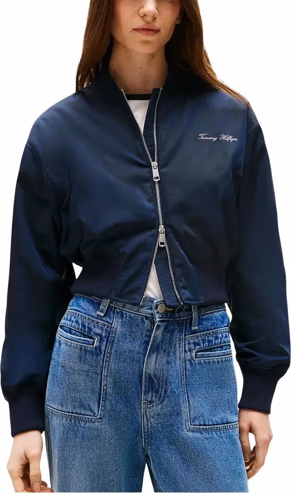 Tommy Hilfiger Blue Recycled Polyester Bomber