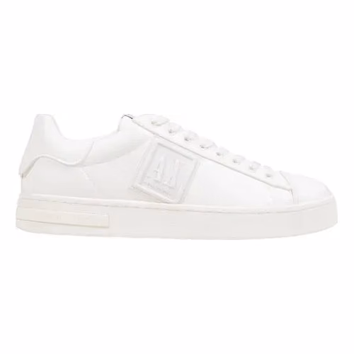 Armani Exchange White Polyester Low Top Sneakers