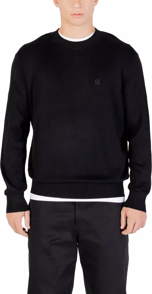 Armani Exchange Black Viscose Sweatshirt