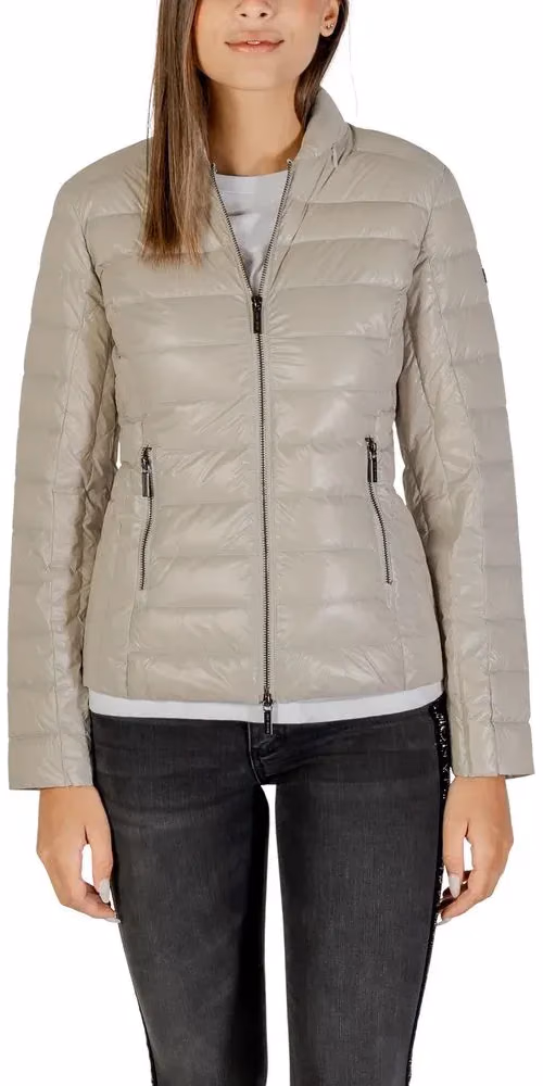 Armani Exchange Beige Polyamide Coat
