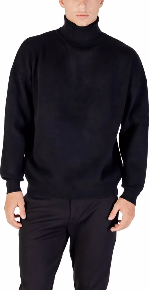 Antony Morato Black Viscose Sweatshirt