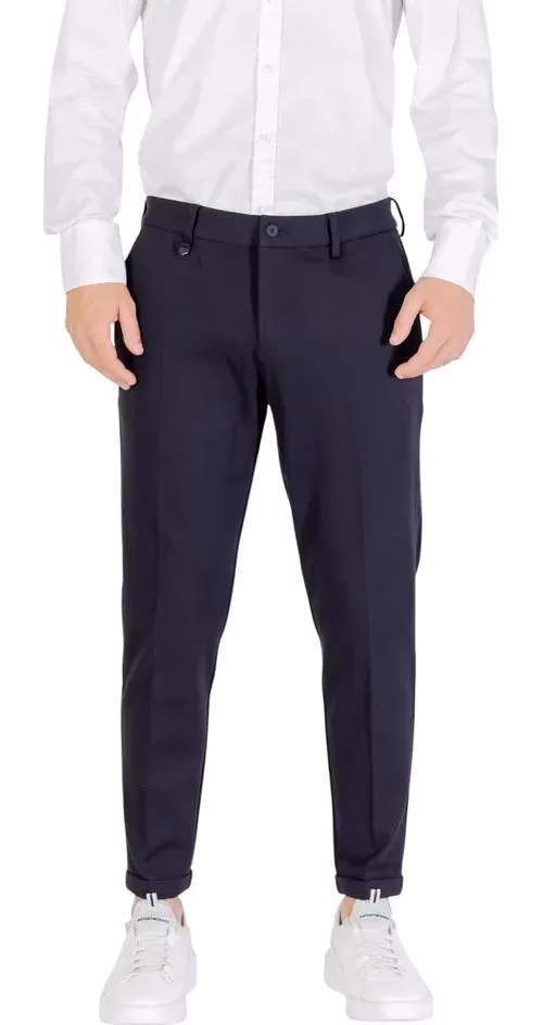 Antony Morato Blue Viscose Dress Pants